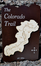 The Colorado Trail Wood Map