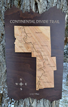 The Continental Divide Trail Wood Map