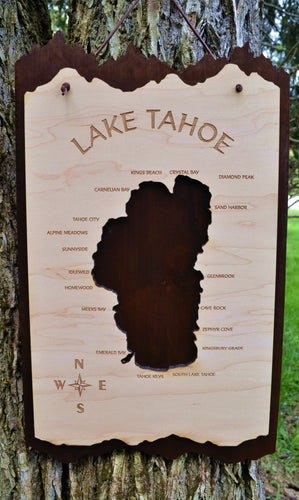 Lake Tahoe Wood Map