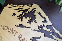 Mount Rainier Wood Map